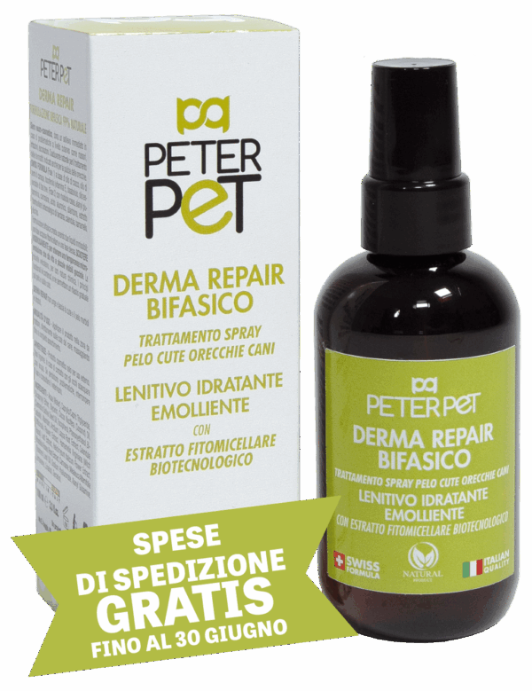 Derma Repair cute cani con acido ialuronico dermatiti lesioni irritazioni cattivi odori prurito 100 ml