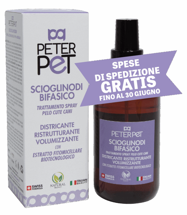 Scioglinodi cani con acido ialuronico agente districante naturale volumizzante 200 ml